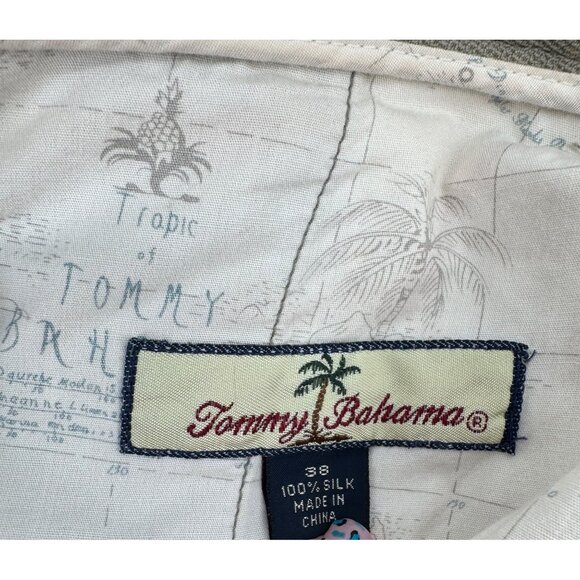 Tommy Bahama Vintage Relaxed 100% Silk Pleated Dress Pant - Picture 10 of 11